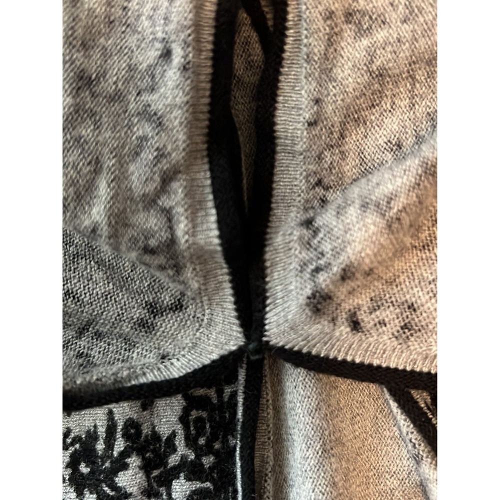 Soft Surroundings Womens Carrie Cardigan Gray Black Size Medium Sweater - Picture 7 of 8